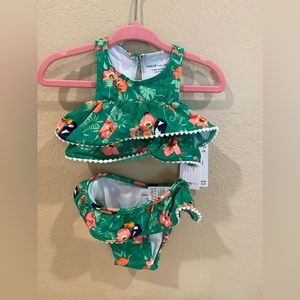 3 - 6 month Baby Girl Tropical Bikini